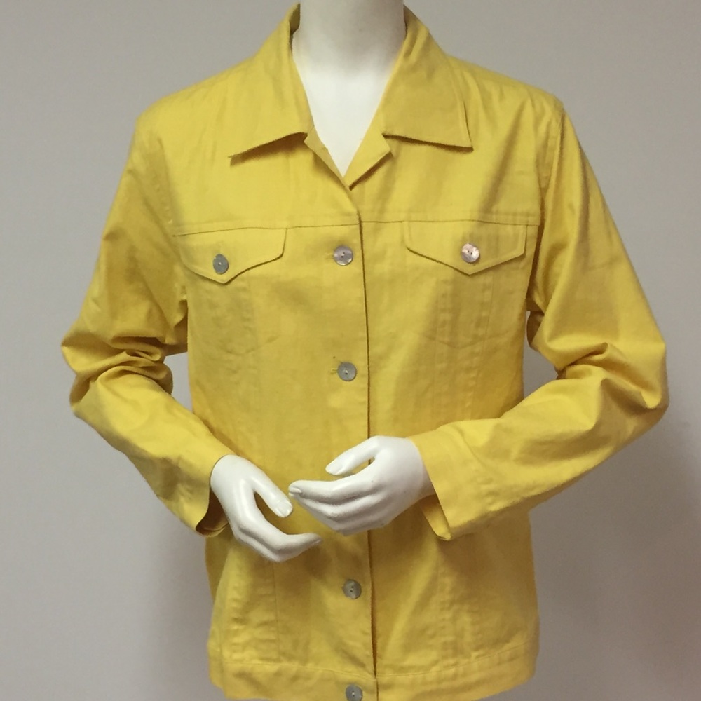 Shego’s Shirtwaist Jacket Yellow Linen SZ 2